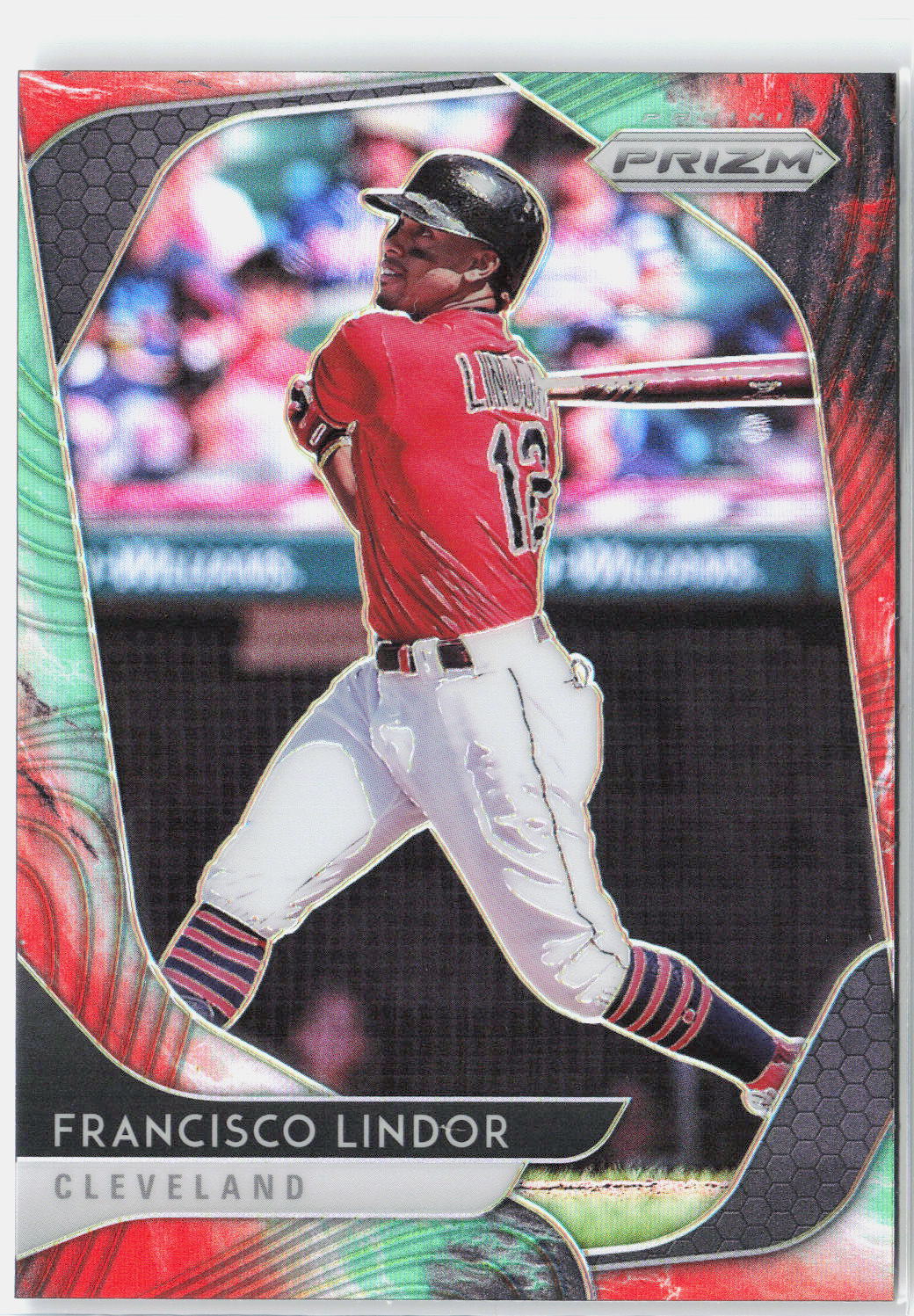 2020 Panini Prizm #138 Francisco Lindor Cosmic Haze Prizm