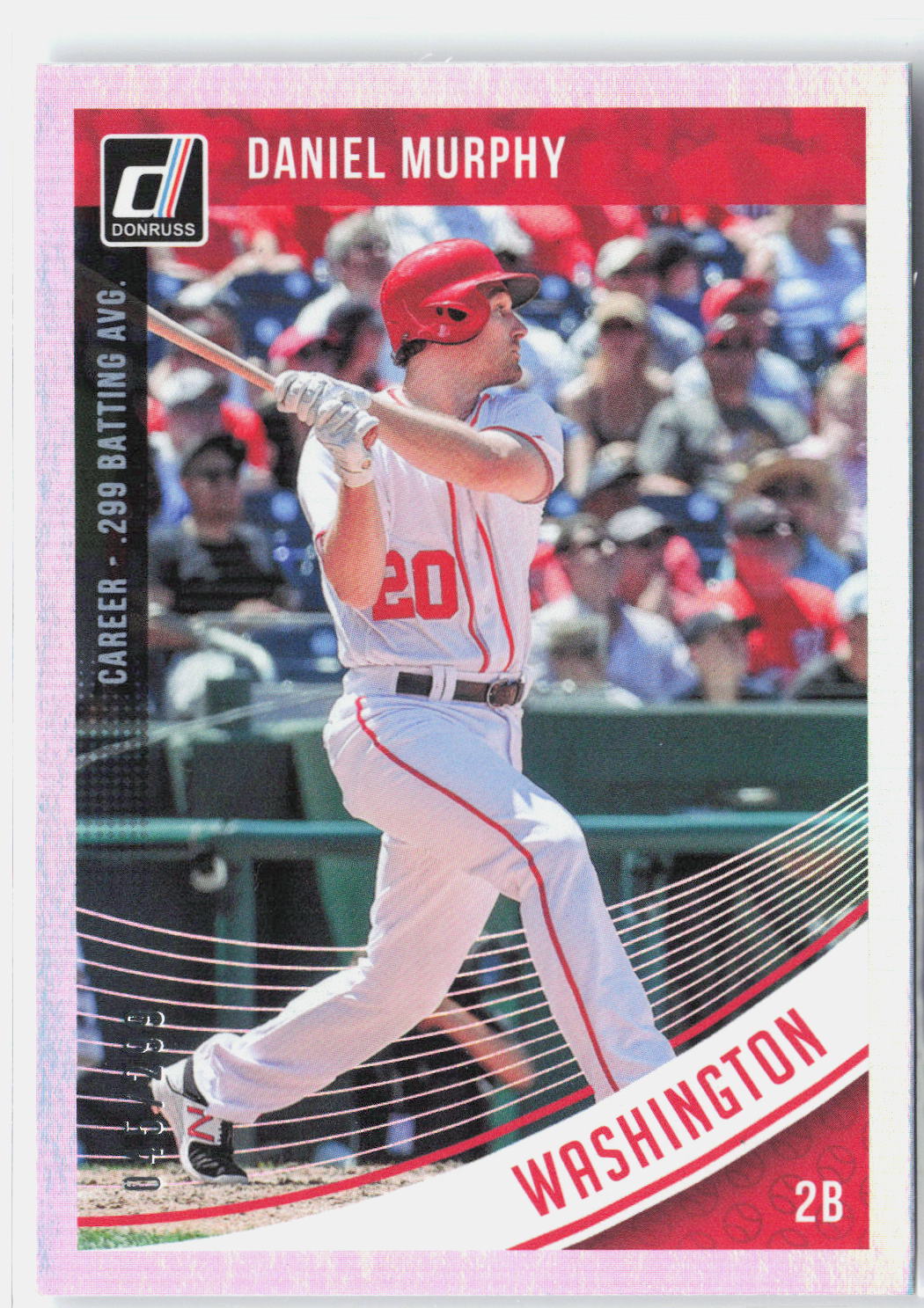 2018 Donruss #194 Daniel Murphy Career Stat Line #/299