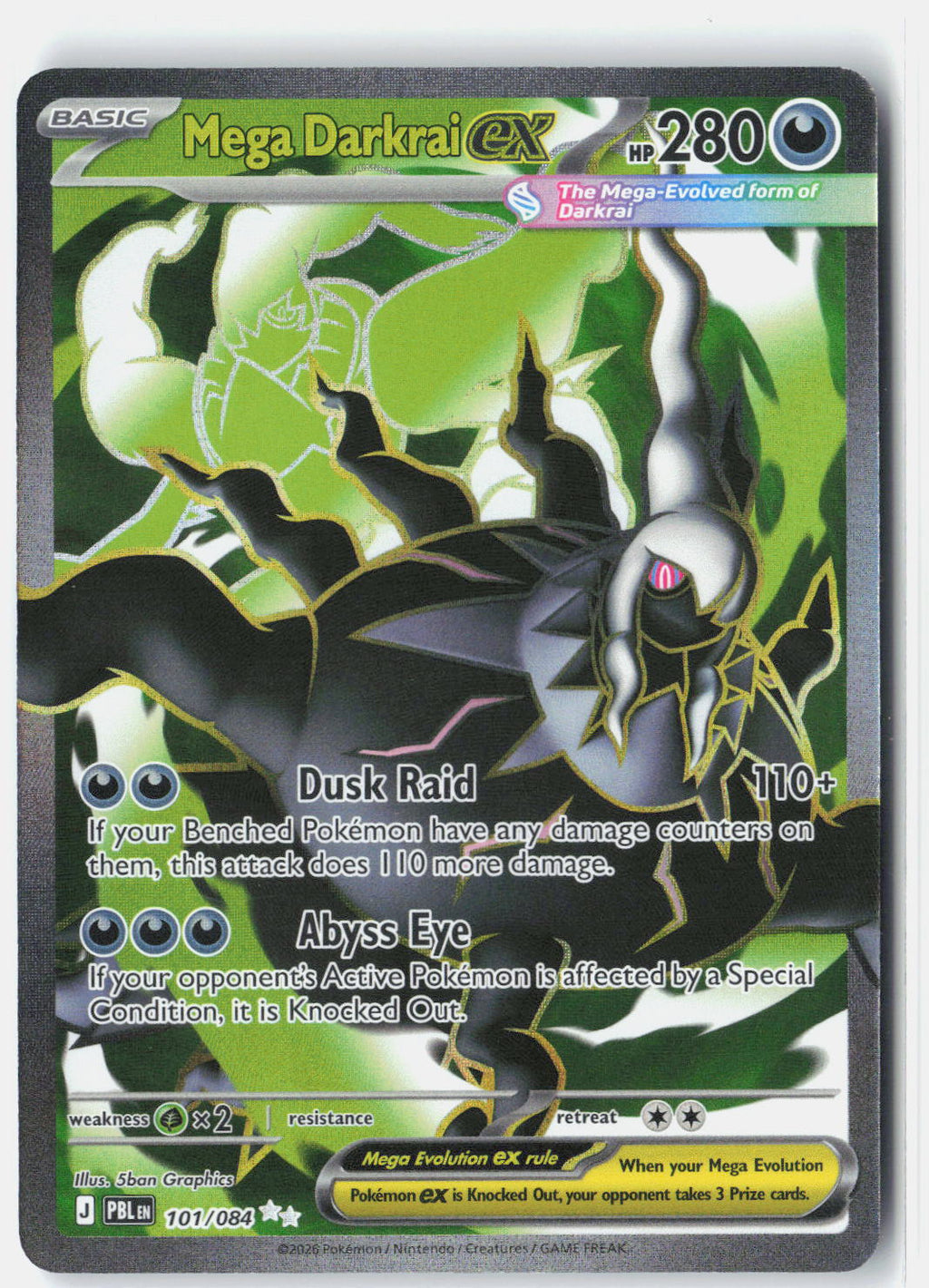 ME05: Pitch Black #101/084 Mega Darkrai ex